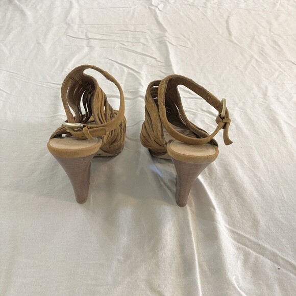 Vince Camuto Women's Sz 7 Janil Sandal Block Heel Strappy Slingback Brown Copper - Picture 8 of 9